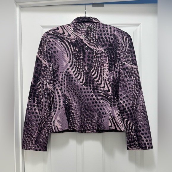 Lot of (2) Women’s Vintage Sequin Zippered Jackets Size M - Picture 5 of 5